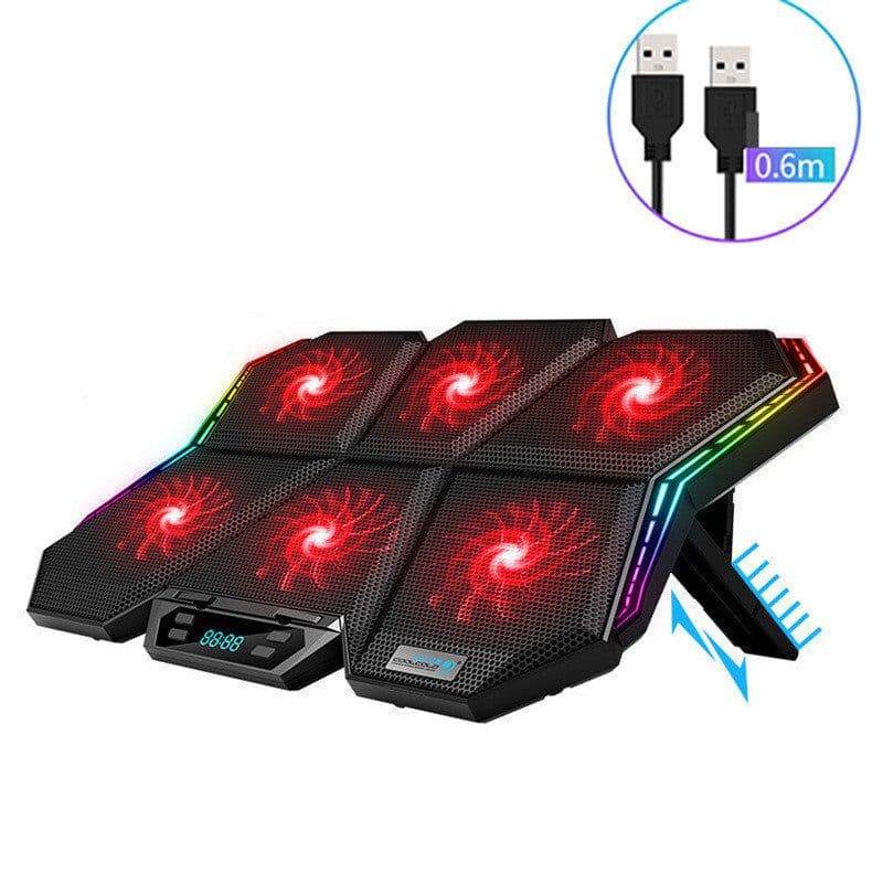 image-Six Fan Adjustable Notebook Radiator