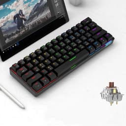 image-Wireless Dual-mode Bluetooth Mechanical Keyboard Tablet Phone
