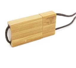 image-Lanyard Wooden USB Flash Drive Creative Wooden Gift USB Flash Drive