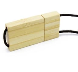 image-Lanyard Wooden USB Flash Drive Creative Wooden Gift USB Flash Drive