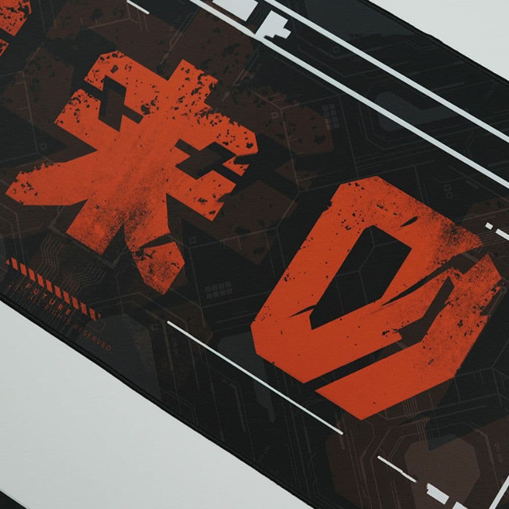 image-Futuristic Design Black Red Waterproof Gaming Mouse Pad