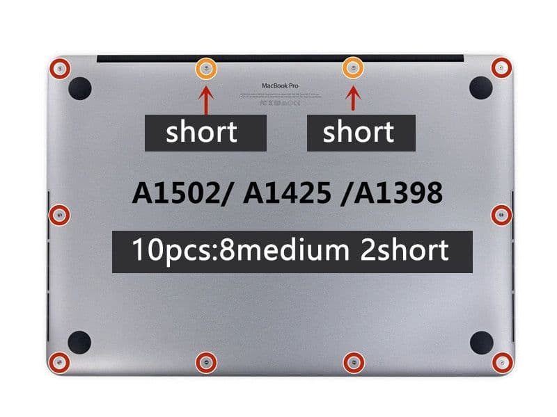 image-Applicable To Macbook Retina A1502 Bottom Shell Screw A1398 Rear Cover Screw A1425 Screw