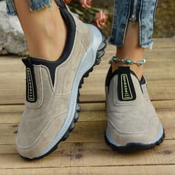 image-Outdoor Slip-on Sports Shoes Comfortable Walking Running Sneakers Women