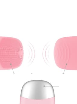 image-Mini Silicone Electric Face Cleansing Brush Electric Facial Cleanser Facial Cleansing Brush Skin Massager Skin Care Tools