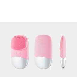 image-Mini Silicone Electric Face Cleansing Brush Electric Facial Cleanser Facial Cleansing Brush Skin Massager Skin Care Tools