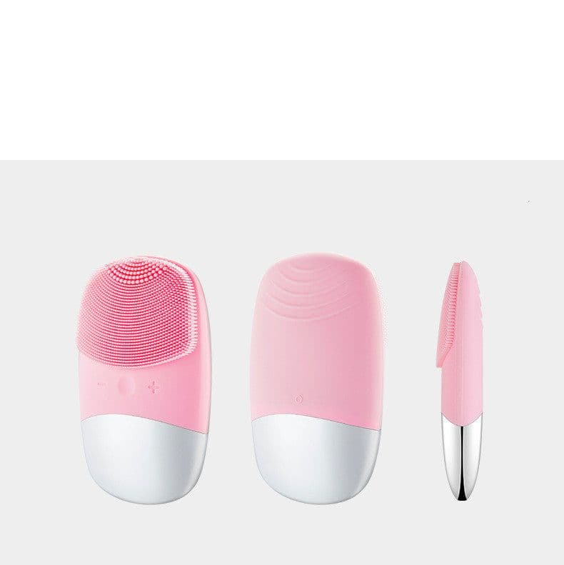 image-Mini Silicone Electric Face Cleansing Brush Electric Facial Cleanser Facial Cleansing Brush Skin Massager Skin Care Tools