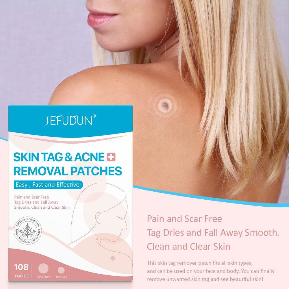 image-Acne Skin Tag Remover Beauty Acne Patch Wart Removal Stickers Removal Care Invisible Blackhead Skin Patch