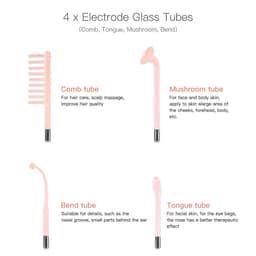 image-High Frequency Facial Machine Electrode Wand Glass Tube Electrotherapy