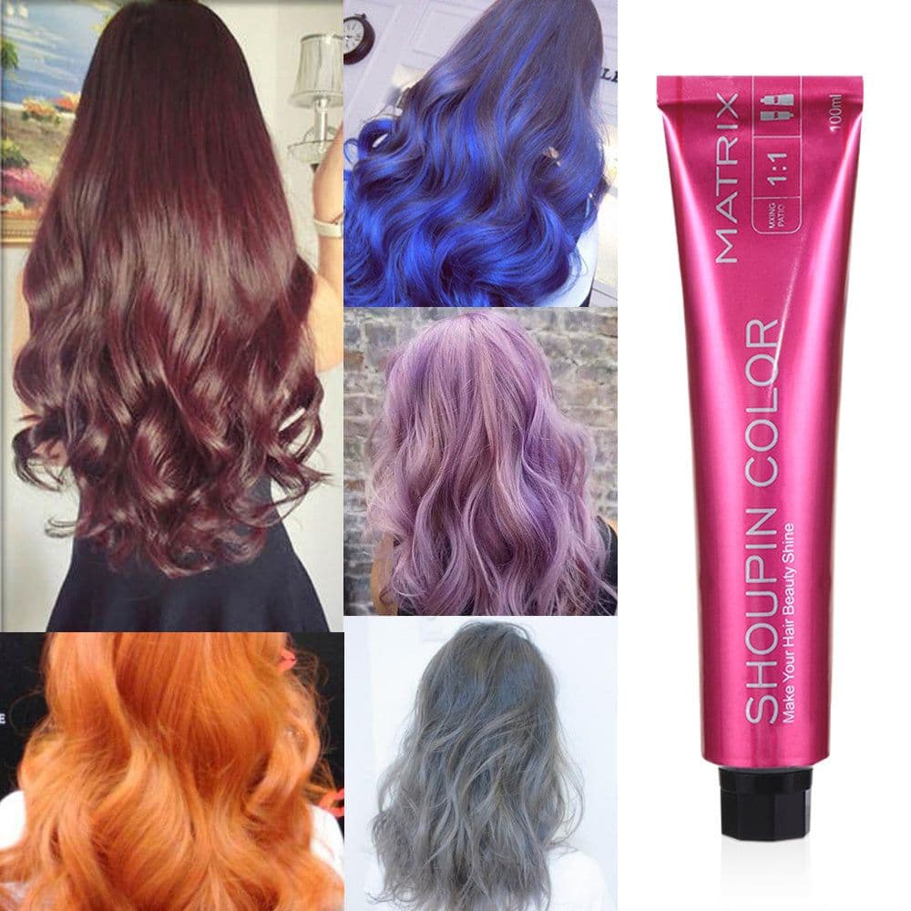image-100ml Salon Hairdressing Hair Dye Cream Mermaid Coloring Shampoo