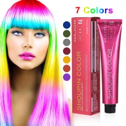 image-100ml Salon Hairdressing Hair Dye Cream Mermaid Coloring Shampoo