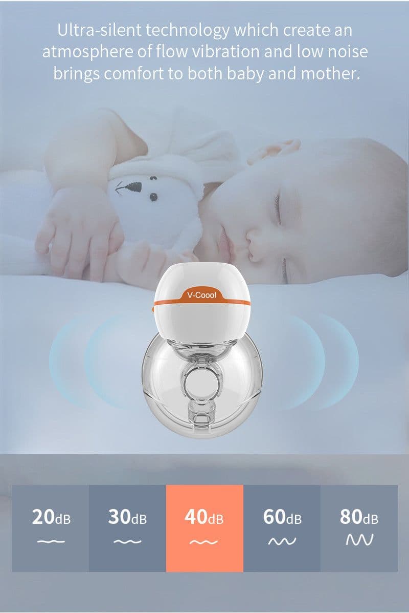 image-V.Coool Newly Upgraded Wearable Electric Breast , Invisible Breast-Collecting Silent Breast
