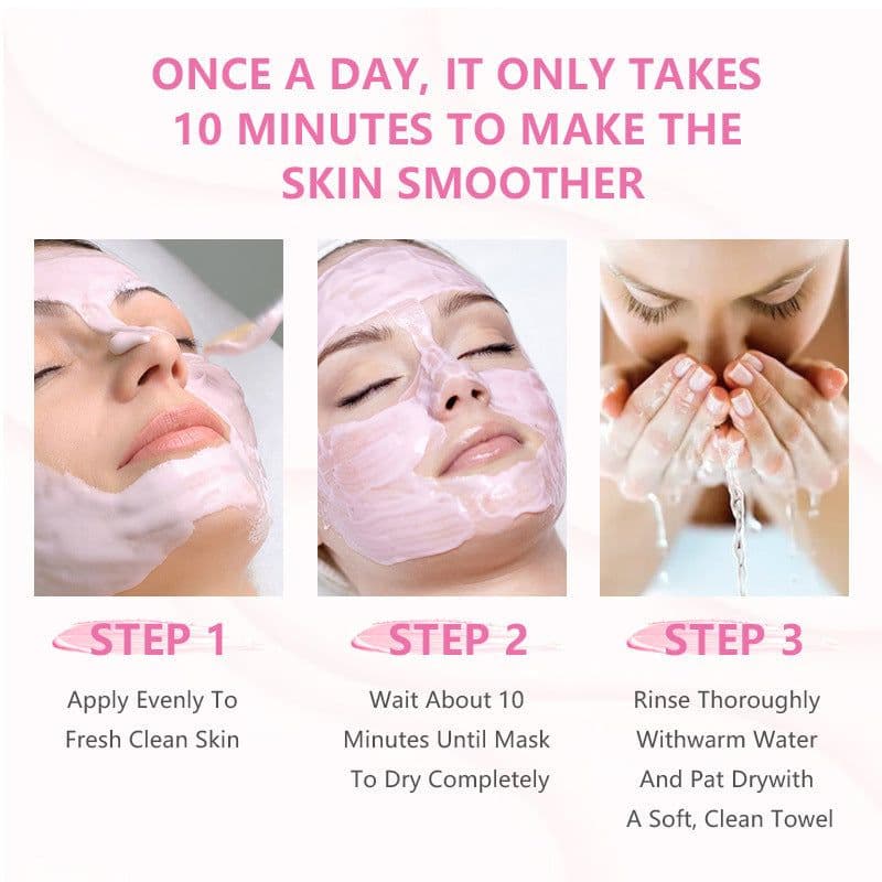 image-Exfoliating Mask Powder, Skin Cleansing And Smearing Mask
