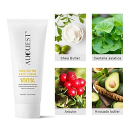 image-Auquest Shea Facial Scrub Cleansing, Moisturizing and Brightening Shea Body Scrub