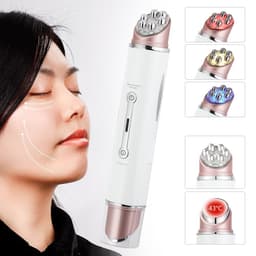 image-Eye Messager RF Radio Mesotherapy Electroporation Beauty Pen EMS Frequency LED Face Lifitng Skin Rejuvenation Wrinkle Remover