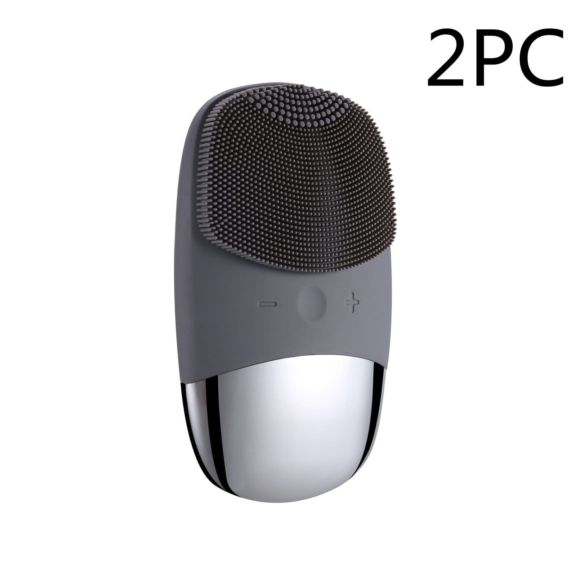 image-Mini Silicone Electric Face Cleansing Brush Electric Facial Cleanser Facial Cleansing Brush Skin Massager Skin Care Tools
