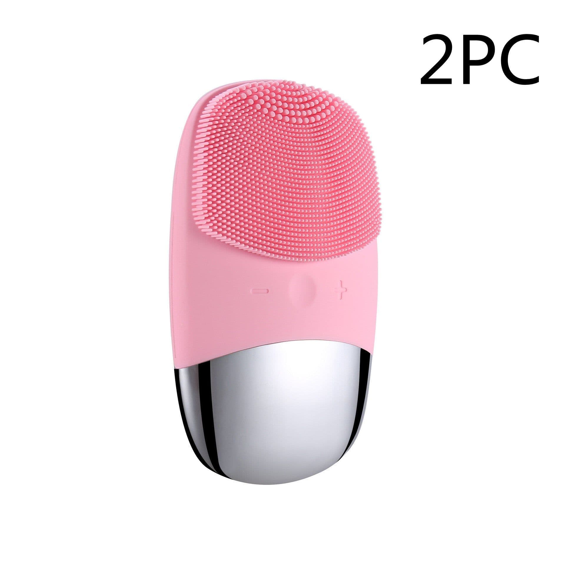 image-Mini Silicone Electric Face Cleansing Brush Electric Facial Cleanser Facial Cleansing Brush Skin Massager Skin Care Tools