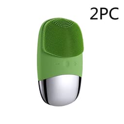 image-Mini Silicone Electric Face Cleansing Brush Electric Facial Cleanser Facial Cleansing Brush Skin Massager Skin Care Tools