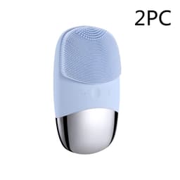 image-Mini Silicone Electric Face Cleansing Brush Electric Facial Cleanser Facial Cleansing Brush Skin Massager Skin Care Tools