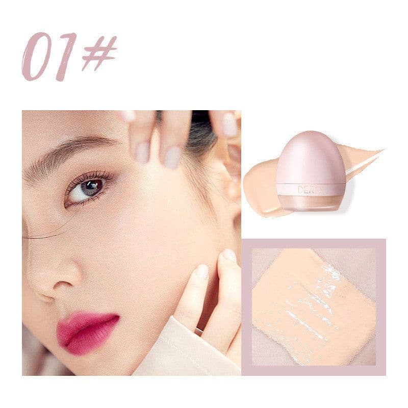 image-4colors Lightweight Foundation Concealer Cream With Makeup Sponge Brightening Moisturizing Liquid Foundation BBCream