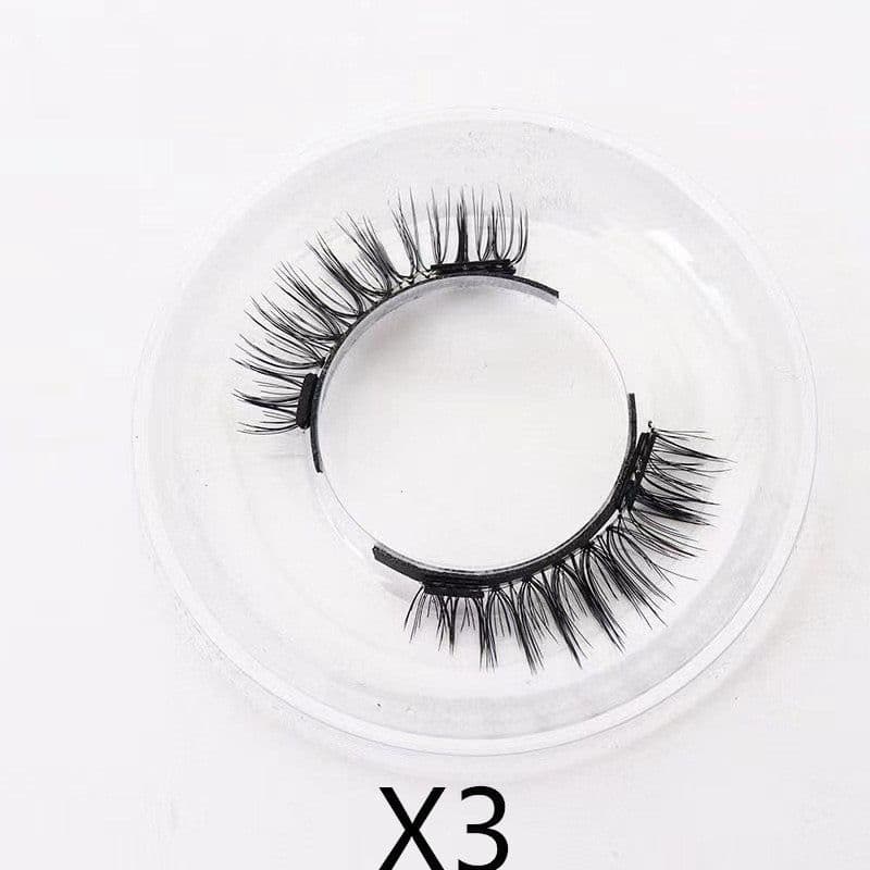 image-Reusable Magnetic Self-Adhesive Eyelashes No Eyeliner Or Glue Needed False Lashes Stable And Easy To Put On Natural Look And Waterproof Fake Eyelashes