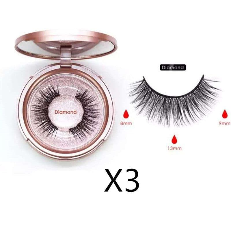 image-Reusable Magnetic Self-Adhesive Eyelashes No Eyeliner Or Glue Needed False Lashes Stable And Easy To Put On Natural Look And Waterproof Fake Eyelashes