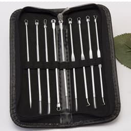 image-9pcs Stainless Steel Acne Needle Cell Clamp Double-headed Acne Acne Needle