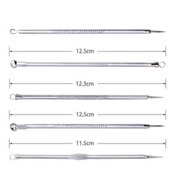 image-9pcs Stainless Steel Acne Needle Cell Clamp Double-headed Acne Acne Needle