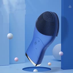 image-Blackhead Remover Electric Silicone Cleansing Device Super Vibrating Pores