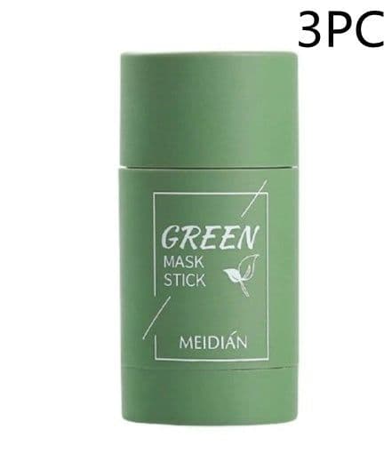 image-Cleansing Green Tea Mask Clay Stick Oil Control Anti-Acne Whitening Seaweed Mask Skin Care