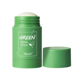 image-Cleansing Green Tea Mask Clay Stick Oil Control Anti-Acne Whitening Seaweed Mask Skin Care