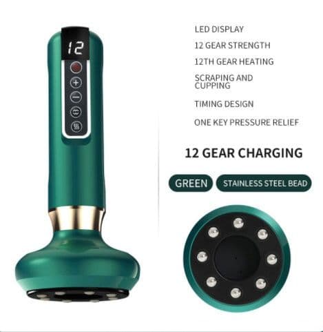 image-Electric Vacuum Cupping Massager For Body Anti-Cellulite Suction Cup Gua Sha Massage Body Cups Guasha Fat Burning Slimming Jars