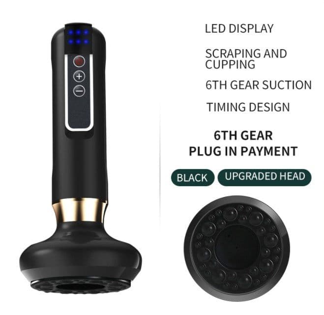 image-Electric Vacuum Cupping Massager For Body Anti-Cellulite Suction Cup Gua Sha Massage Body Cups Guasha Fat Burning Slimming Jars