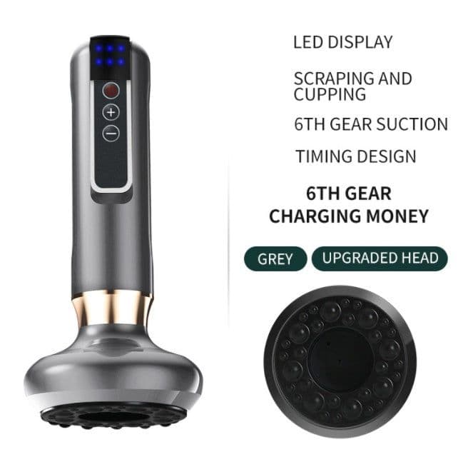 image-Electric Vacuum Cupping Massager For Body Anti-Cellulite Suction Cup Gua Sha Massage Body Cups Guasha Fat Burning Slimming Jars