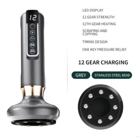 image-Electric Vacuum Cupping Massager For Body Anti-Cellulite Suction Cup Gua Sha Massage Body Cups Guasha Fat Burning Slimming Jars