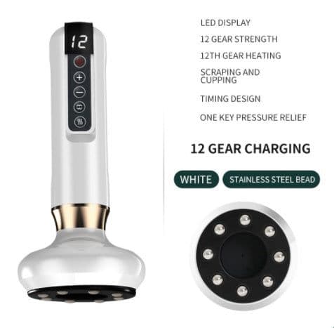 image-Electric Vacuum Cupping Massager For Body Anti-Cellulite Suction Cup Gua Sha Massage Body Cups Guasha Fat Burning Slimming Jars