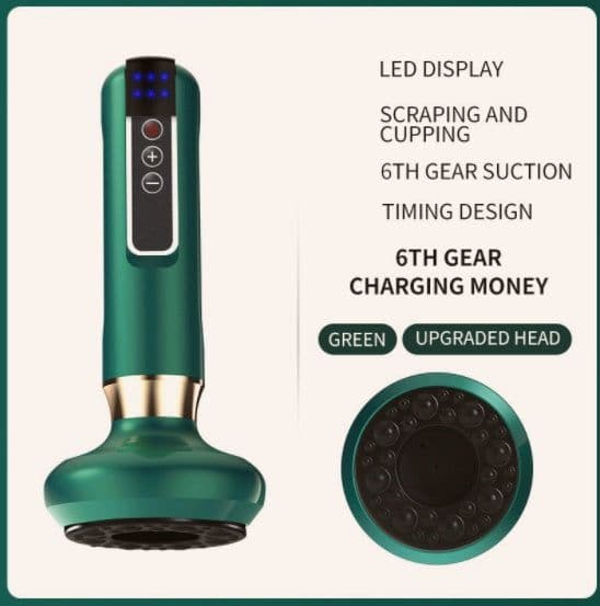 image-Electric Vacuum Cupping Massager For Body Anti-Cellulite Suction Cup Gua Sha Massage Body Cups Guasha Fat Burning Slimming Jars