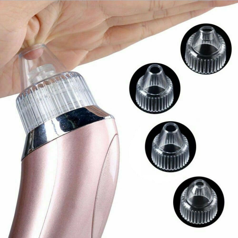 image-Electric Blackhead Vacuum Pore Cleaner Acne Pimple Remover Strong Suction Tool Electric Blackhead Remover Pore Vacuum Suction Diamond Dermabrasion Face Cleaner