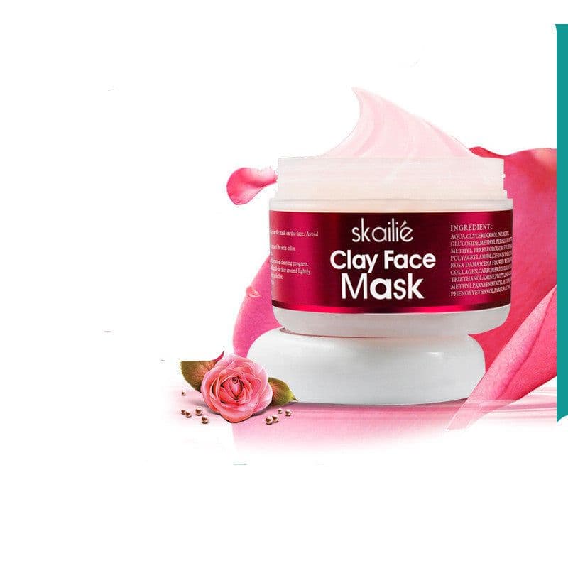 image-Skallie Clay Face Rose Clean Skin Repair Mask