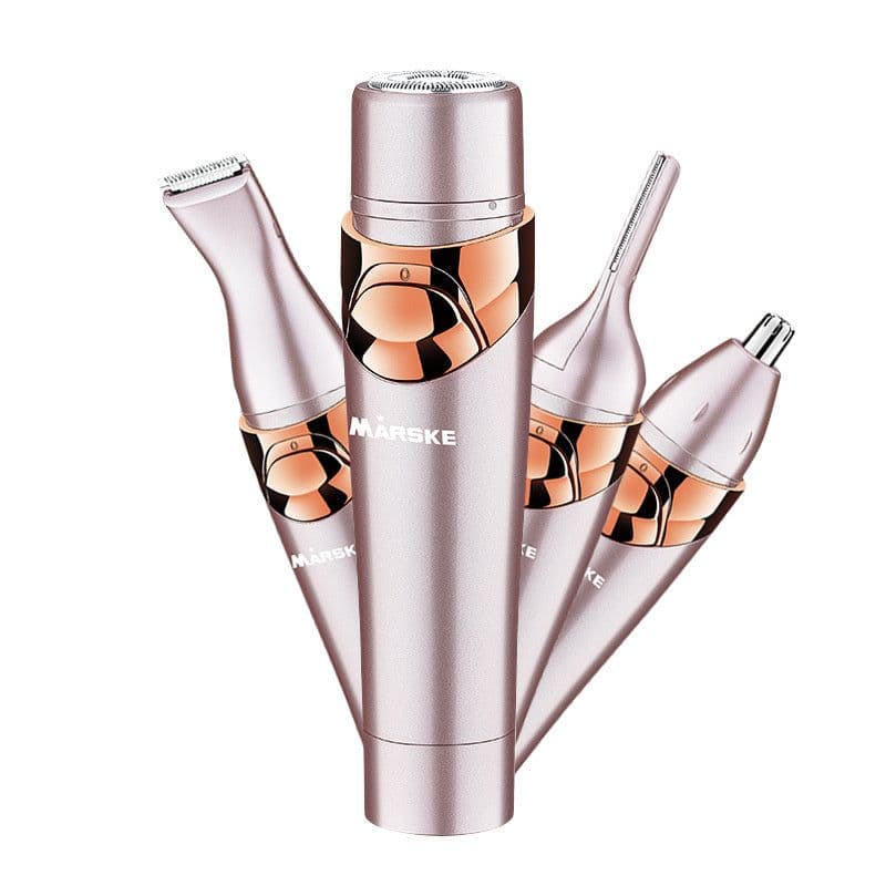 image-Four-in-one Multi-function Shaver Armpit Leg Hair Remover Electric Eyebrow Trimmer Nose Hair Cleaning Lady Hair Removal