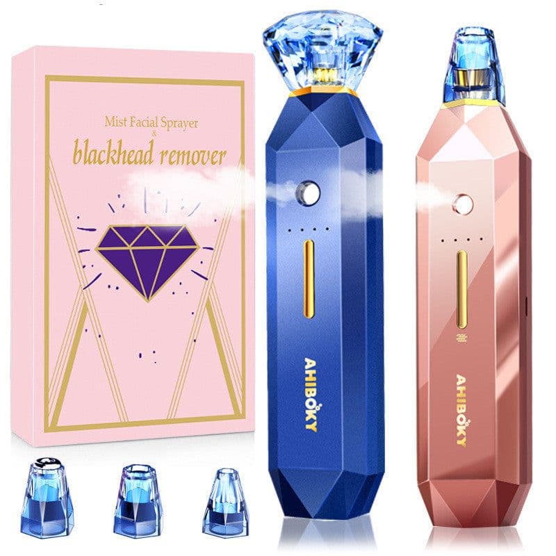 image-2-IN-1 Blackhead Remover Vacuum Pore Cleaner Acne Remover Mist Facial Sprayer Skin Mouisture Nose Face Deep Cleansing Skin Care