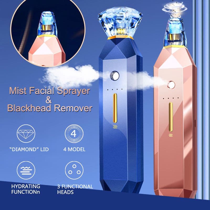 image-2-IN-1 Blackhead Remover Vacuum Pore Cleaner Acne Remover Mist Facial Sprayer Skin Mouisture Nose Face Deep Cleansing Skin Care