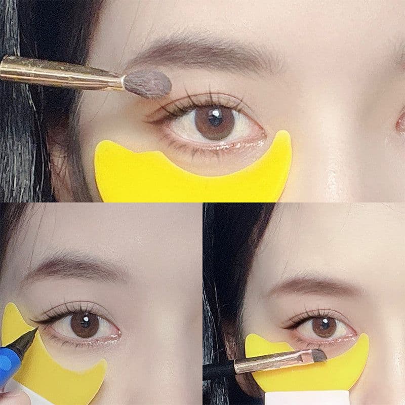 image-Eyelash Eyeliner Stencil Model Eye Mascara Comb Stencil Model Beginner Eye Makeup Helper Applicator Guide Card Tool Easy Wash