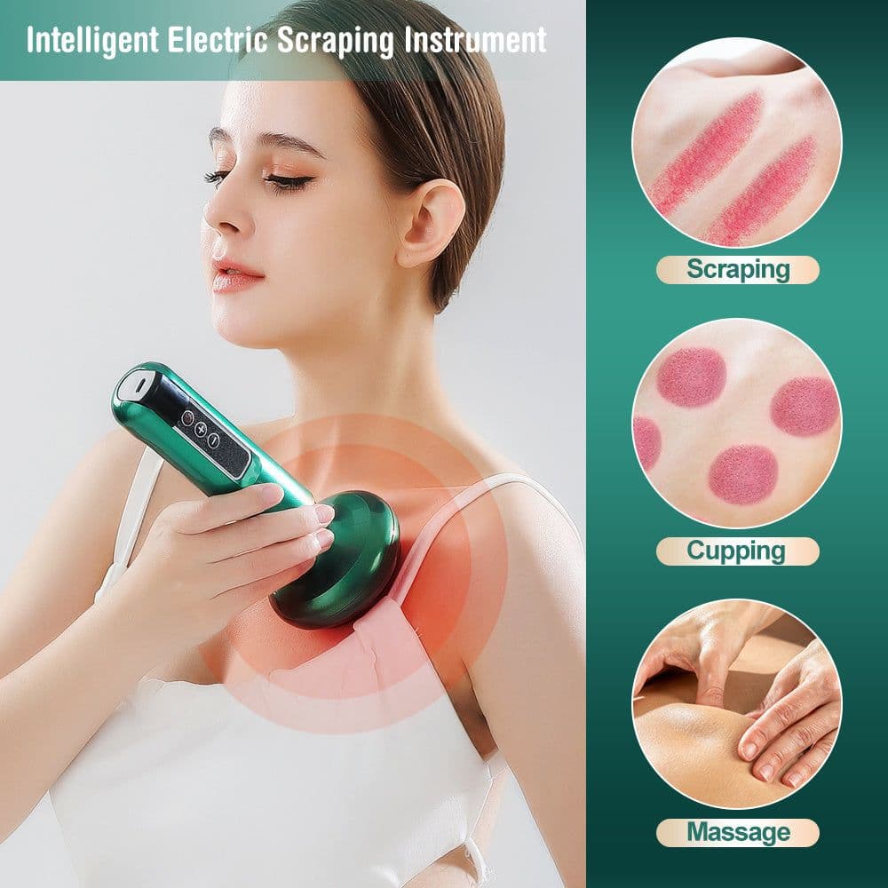 image-Electric Vacuum Cupping Massager For Body Anti-Cellulite Suction Cup With Essential Oil