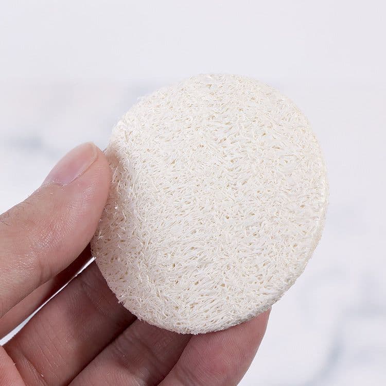 image-Scrubbing Exfoliating Loofah Round Reusable Makeup Skin Care Facial Remover Sponges Pads