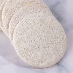image-Scrubbing Exfoliating Loofah Round Reusable Makeup Skin Care Facial Remover Sponges Pads