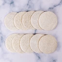 image-Scrubbing Exfoliating Loofah Round Reusable Makeup Skin Care Facial Remover Sponges Pads