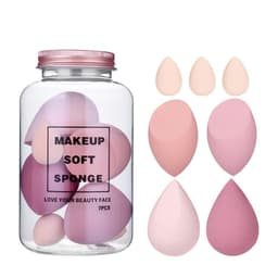 image-Drift Bottle Boxed Beauty Egg 7 Cans Of Powder Free Water Soft Makeup Sponge Powder Puff