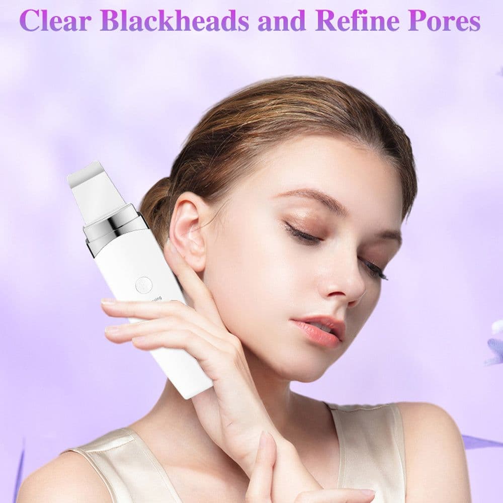 image-Ultrasonic Peeling Electromechanical Beauty Instrument Facial Cleanser Cleaner