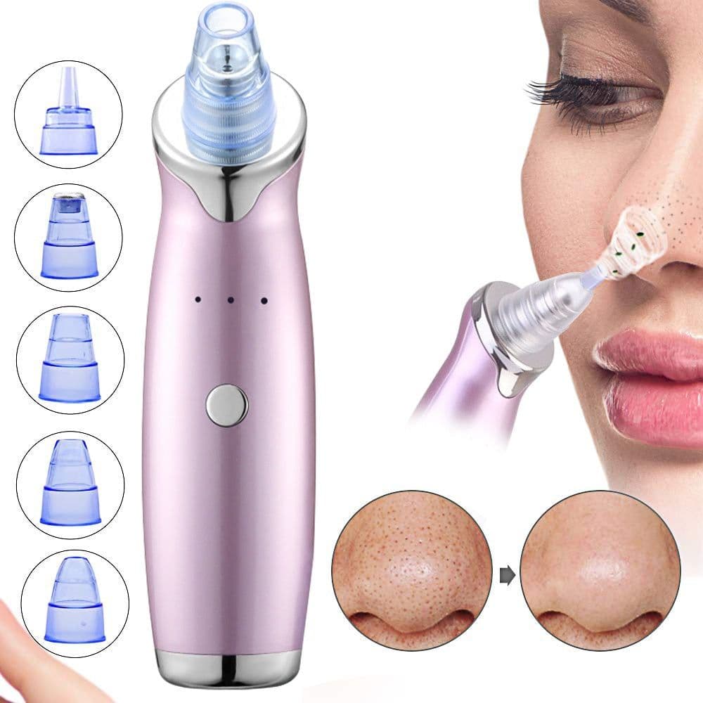 image-Electric Blackhead Remover Pore Vacuum Suction Diamond Dermabrasion Face Cleaner