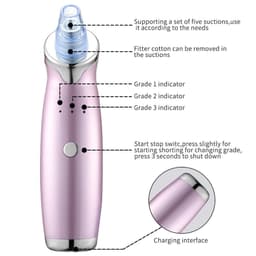 image-Electric Blackhead Remover Pore Vacuum Suction Diamond Dermabrasion Face Cleaner